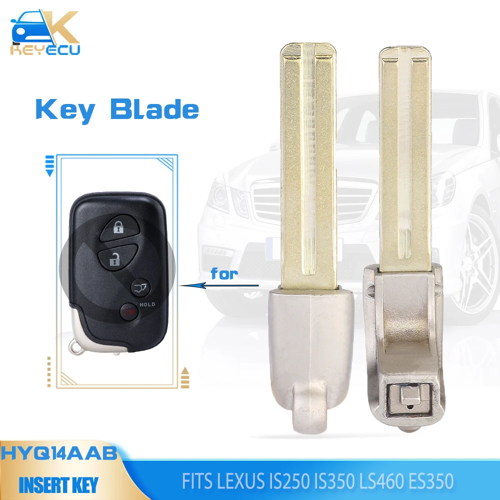 

KEYECU, 10 шт., необработанная аварийная вставка, умный ключ для Lexus IS250 IS350 LS460 ES350
