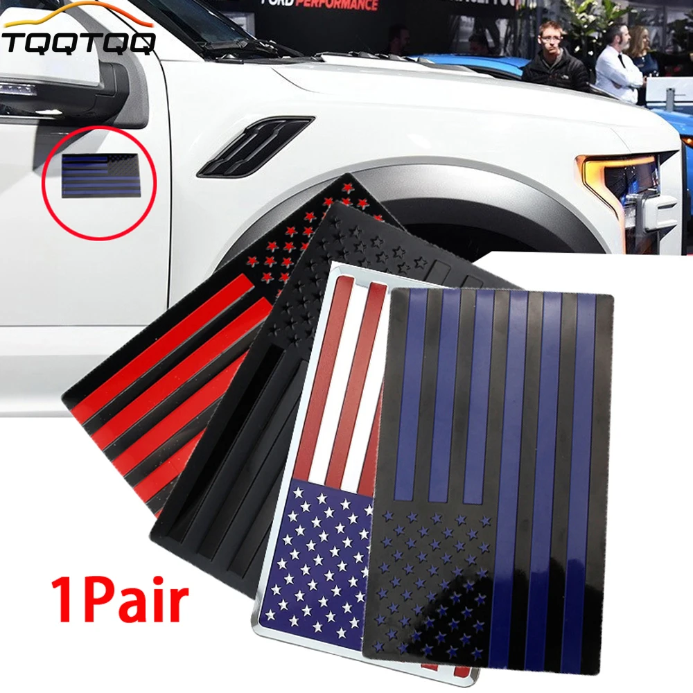1 пара США черный флаг автомобильный брызговик Эмблема для автомобилей