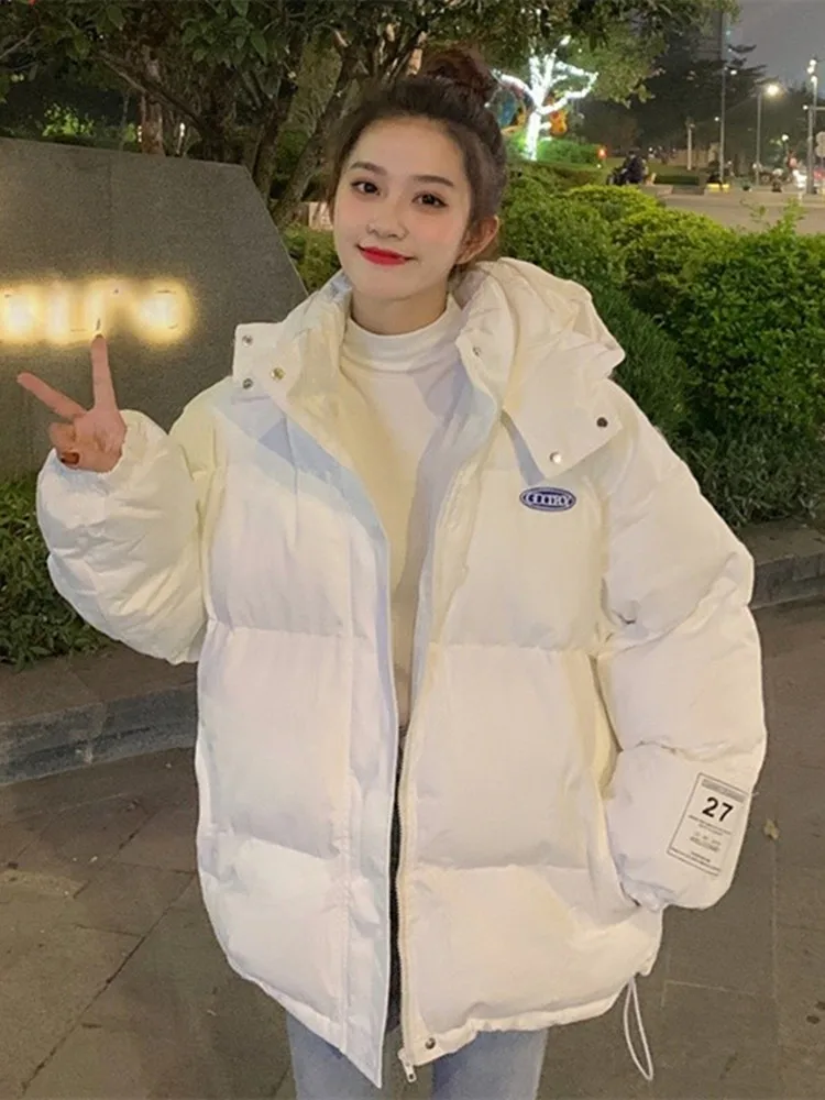 Пуховик с капюшоном женская одежда на хлопковой подкладке новинка зимы 2024