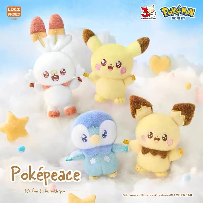 Фото Новинка 2026 года: Оригинальные загадочные коробки серии Pokemon Pokepeace, портативные брелоки Пиплуп, игрушки-украшения, подарки на день рождения. №2