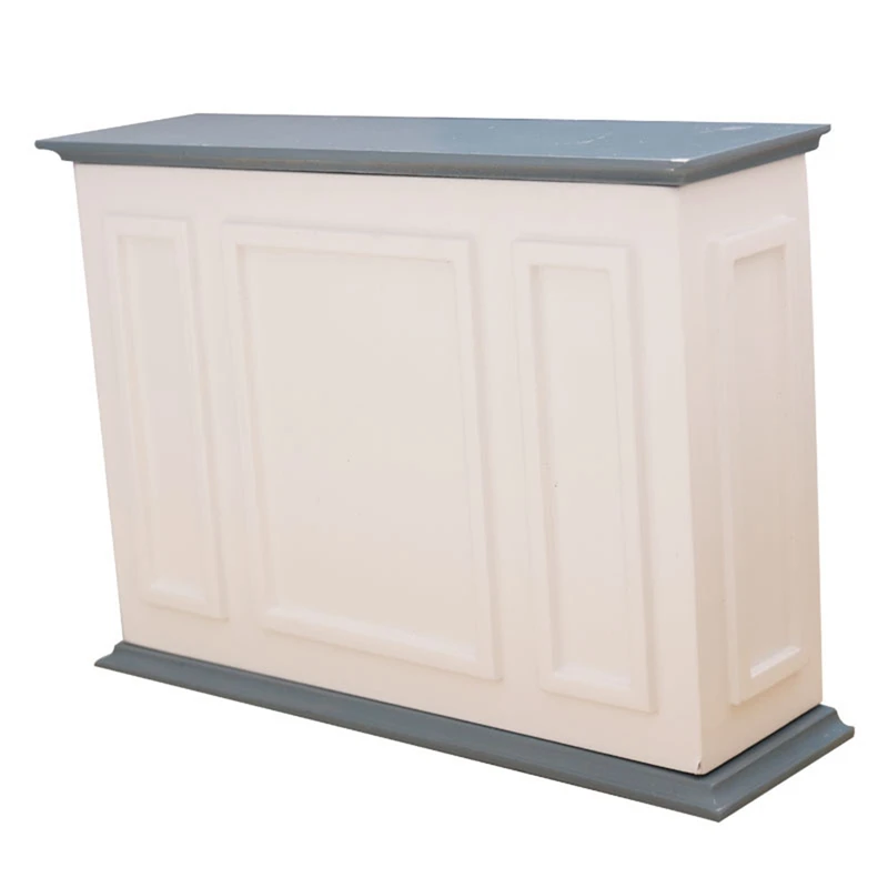 

Dollhouse Furniture Mini Bar Fireplace Cabinet Cabinet Operator Counter Bar Chair Dollhouse Furniture Model Decor Toy Blue