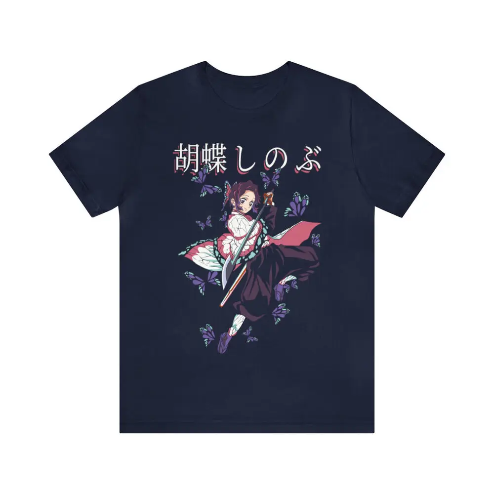 Футболки с рисунком аниме Shinobu Kocho футболка Demon Slayer рубашка