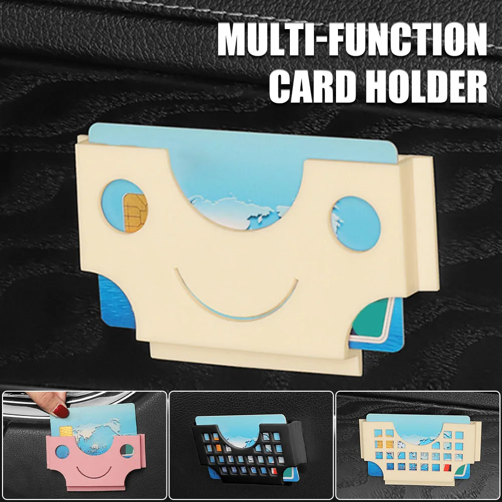 

Universal Car Storage Multi-function Card Holder Interior Organizer Car Home Business Card Holder Self-Adhesive Car Styling