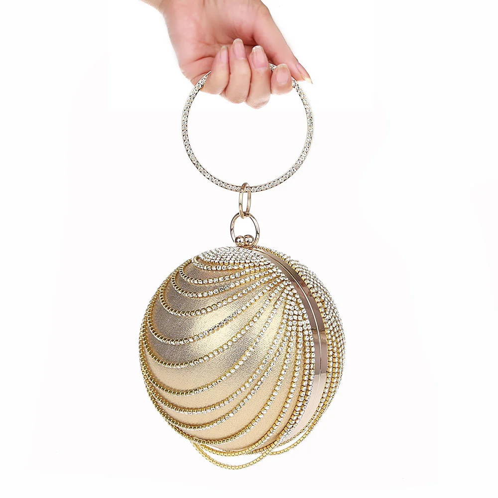 

Women's Tassel Crystal Beaded Evening Bags Pearl Beads Clutch Bags Handmade Wedding Bags Beige, Black Quality Assurance WY140
