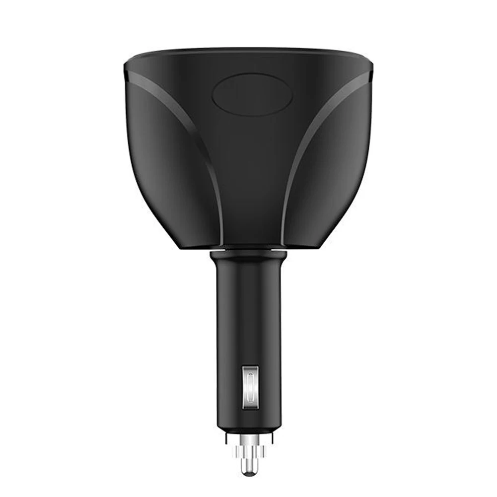 

Brand New Durable High Quality Practical Useful Car Charger USB Black Cigar Lighter DC 12V Dual Plug Replacement