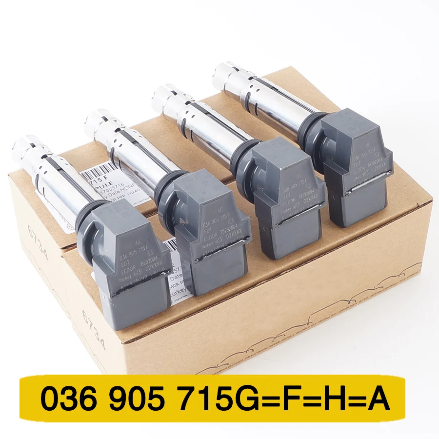 

4 шт. Турция 036 905 715 F A1 катушка зажигания для POLO FABI Yeti Jetta/засоска Scirocco 1,4 1,6 036905715 Г 036905715 H