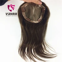 vsr silk base hair topper 1515cm 18 swiss lace hair topper jewish half wig natural human hair topper for hair loss women