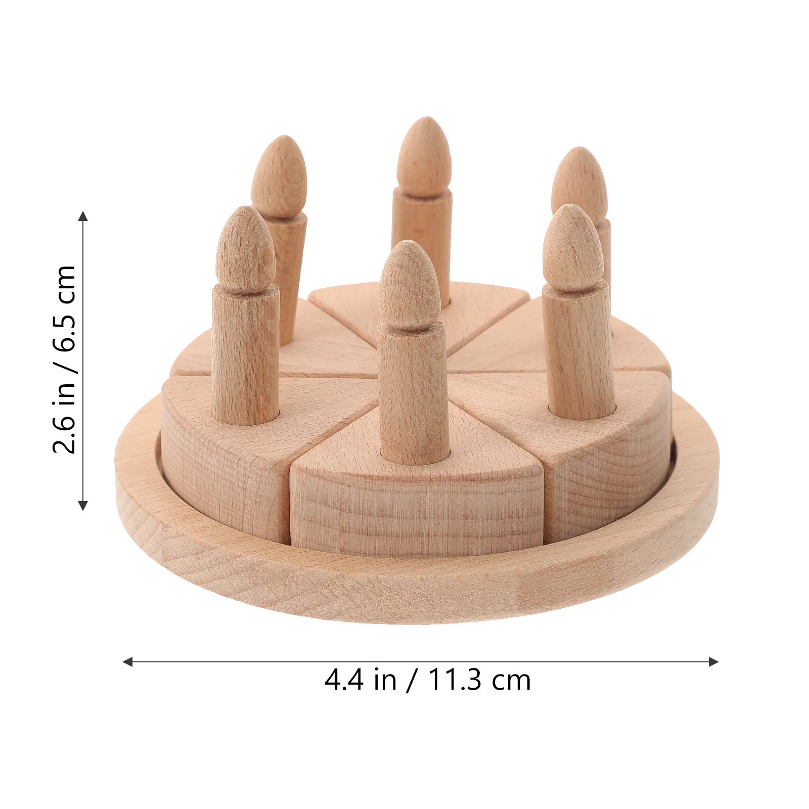 

Toy Cake Cake Decoration Party Ornament Wood Toys Kids Plaything Cutting Role Wooden Decorative Birthday Funny