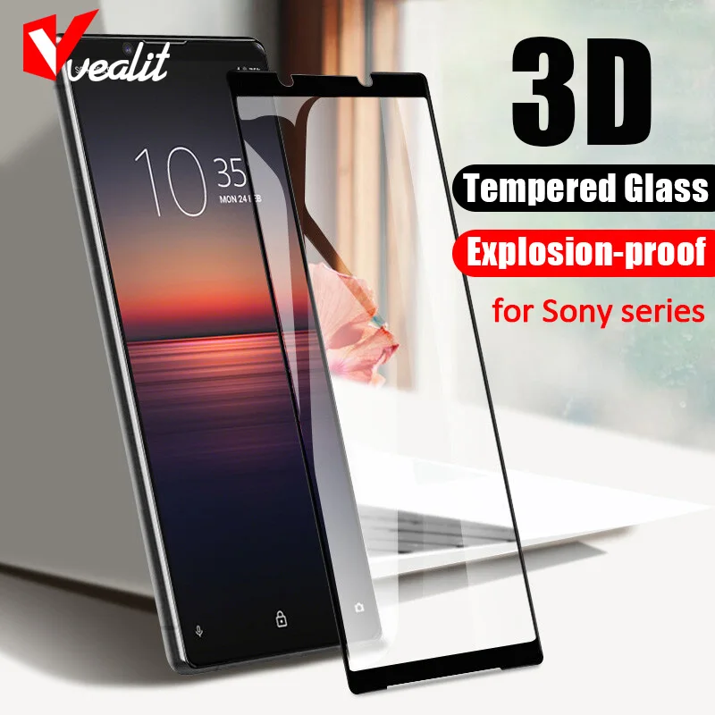 

3D изогнутая полная Защита экрана для Sony Xperia XZ3 XZ2 XZ1 Premium XA2 Ultra 1 5 10 II III Lite Plus закаленное стекло