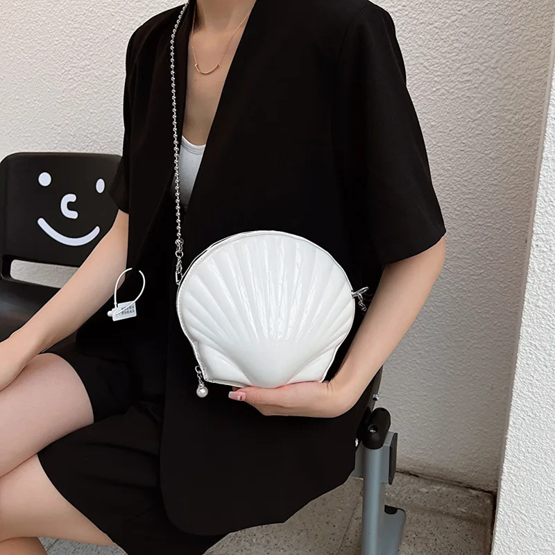 Trend Chain Crossbody Female 2023 Niche Western Style Shell Mobile Phone Net Red Fashion Shoulder Bag