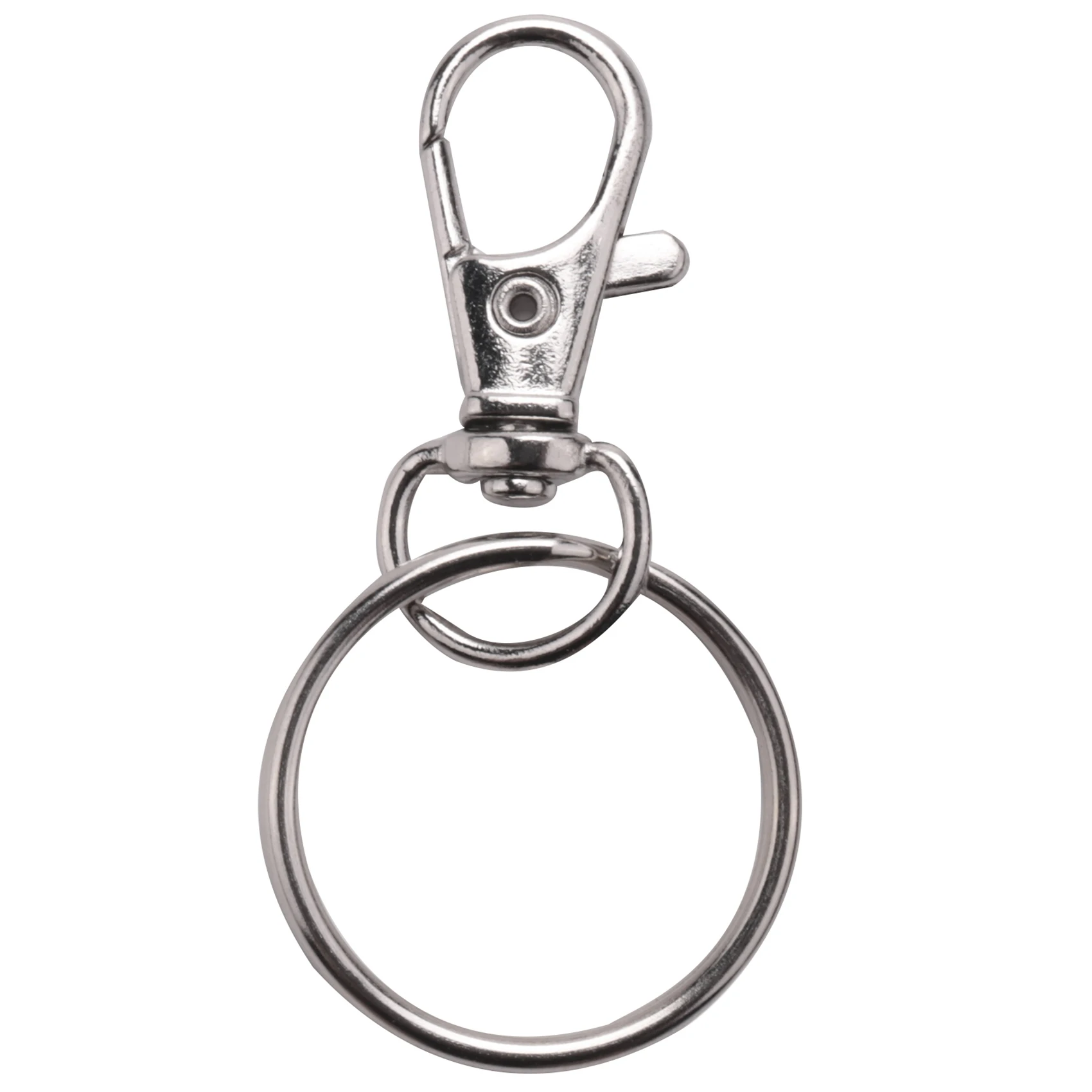 

120Pcs Swivel Lanyard Snap Hook, Metal Lobster Clasp With Key Rings