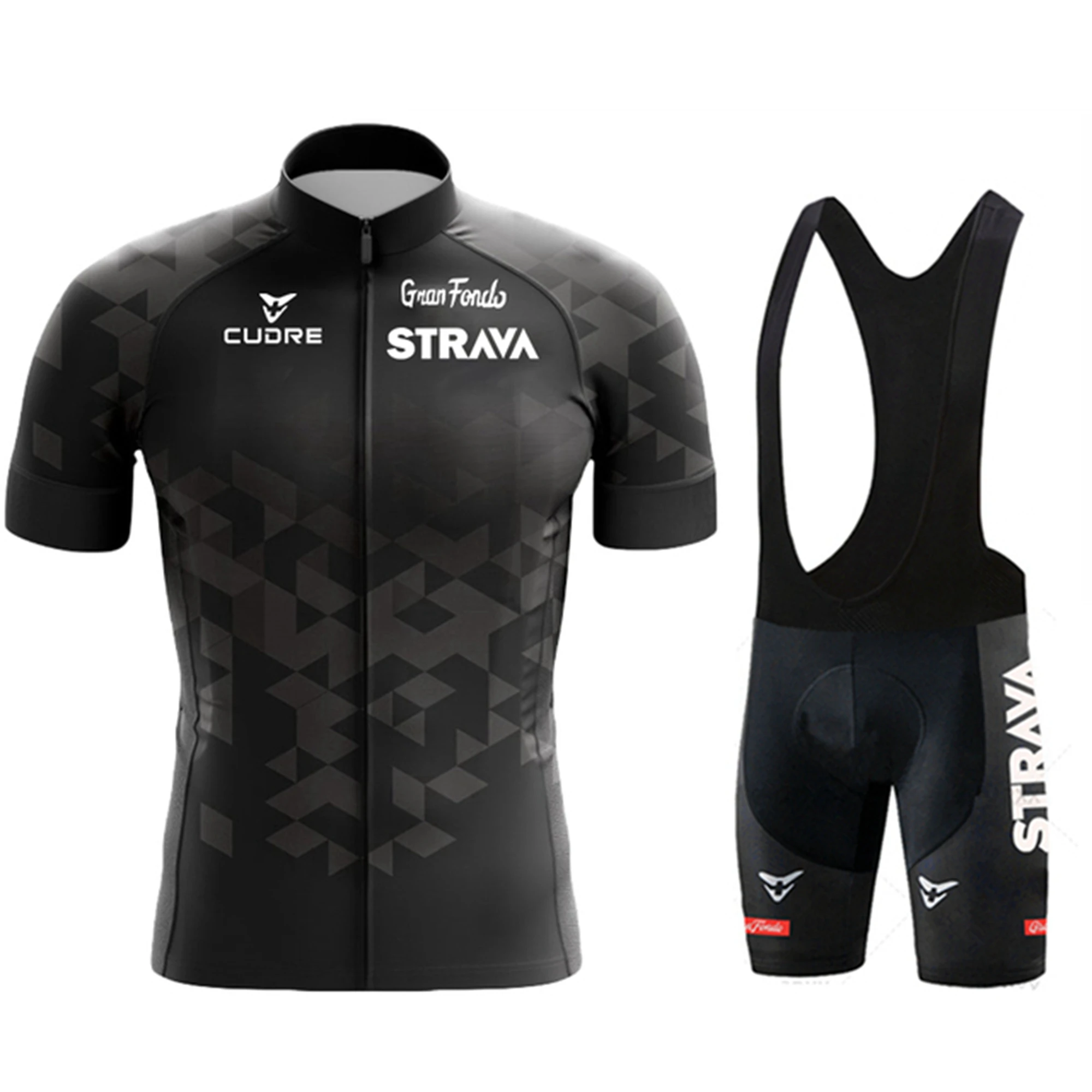 

Summer Cycling Jersey Short Sleeves Bibs Shorts Suit Men's Bicycle Clothing Set MTB Uniform Triathlon Breathable Shirt