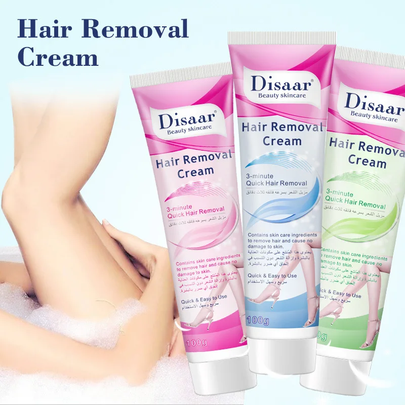 

Крем для удаления волос Disaar 100 г, крем для быстрого отбеливания тела, эмульсия для безболезненного удаления волос на руках, ногах и подмышках