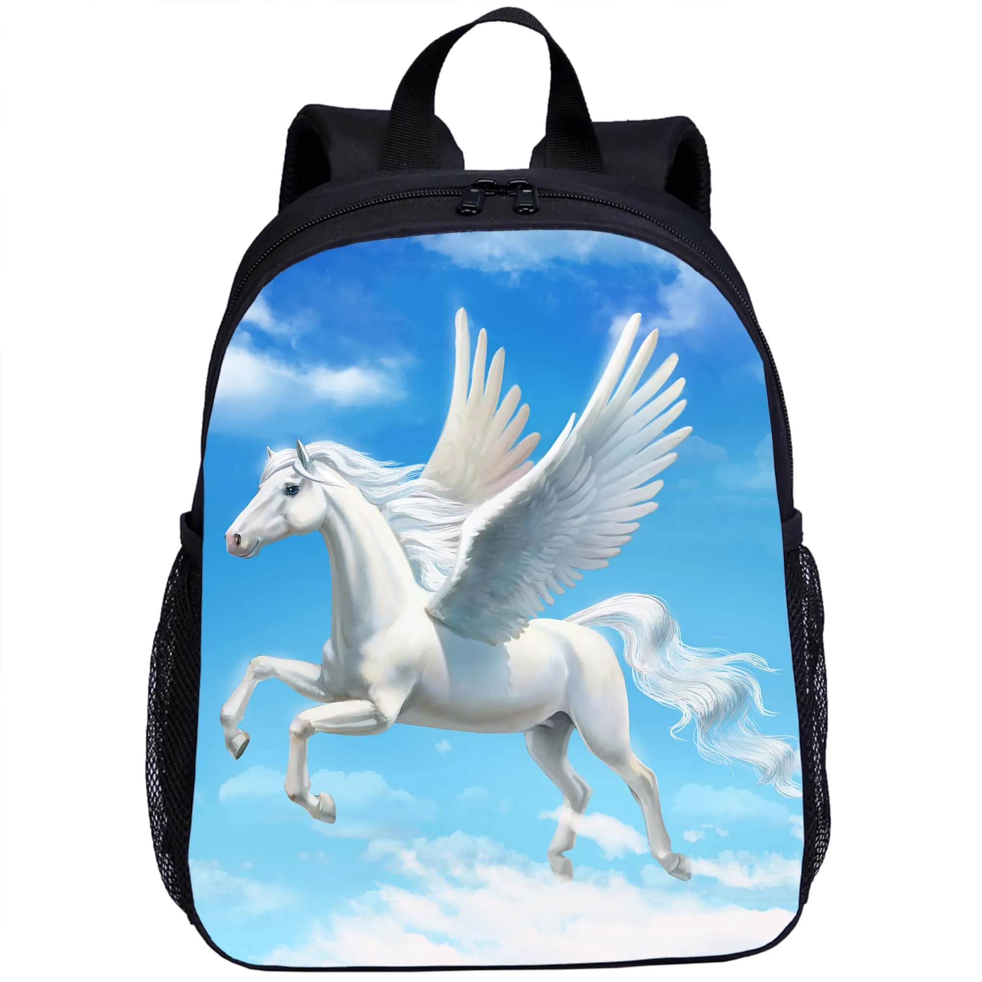 Galloping Horse Unicorn Children's Backpack Animal Kids Backpack Suitable for Teenager Kids Bags Boys Girls School Bag 16 Inches
