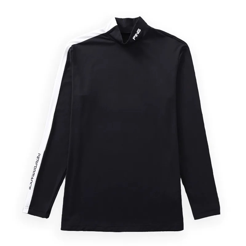 

Golf Men's Autumn and Winter T-shirt, Slim Fit Undershirt, Half Turtleneck