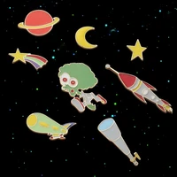 the stars the moon star alien universe astronomical telescope series drip brooch brooch badges act the role ofing is tasted