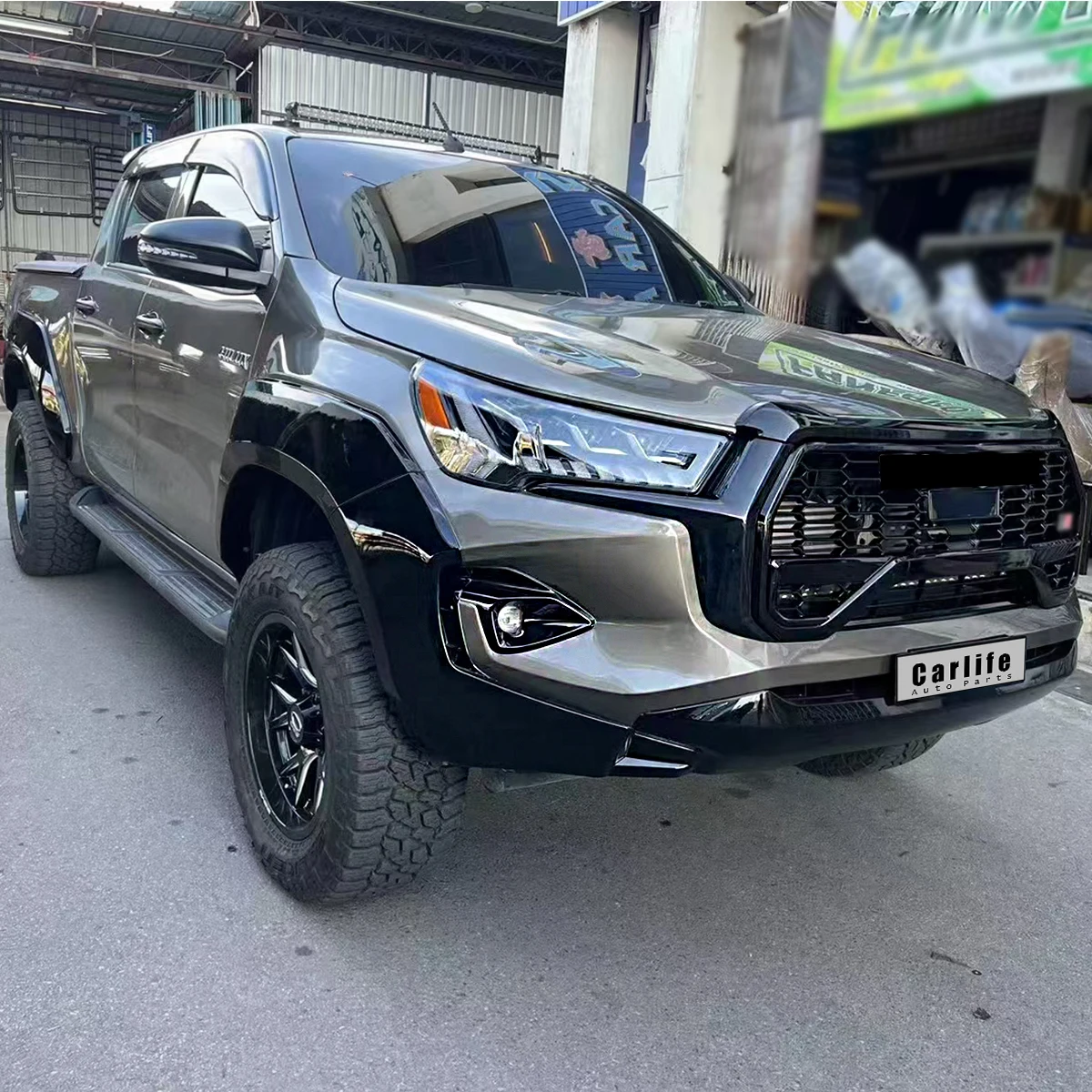Подходит для Toyota hilux 2016-2019 facelift до 2023 GR Спортивная модификация комплект бампера.