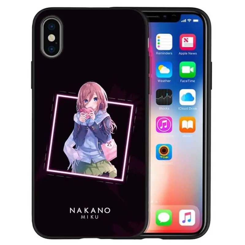 Чехол для телефона с милой девушкой Накано Мику IPhone 12 Pro X XS Max XR 7 8 Plus Mini 11 SE 2020 |