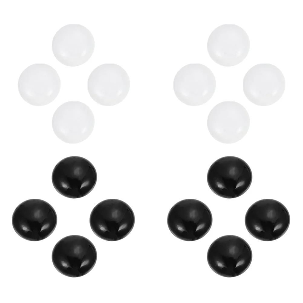 

Go Chess Pieces Stones Game Board Strategy Ceramic Weiqi Decorative Accessories Black Beads Set Jade White Convex Flat