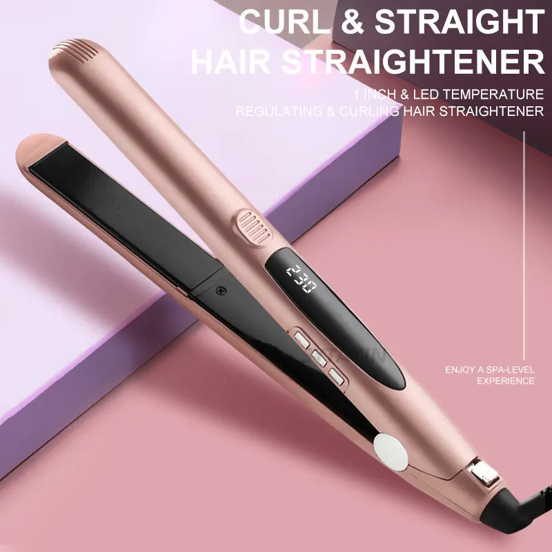 

Professional Hair Iron Electric Negative Ion Infrared Hair Curling Iron LED Display Flat Iron Hair Straightener Styling Tools
