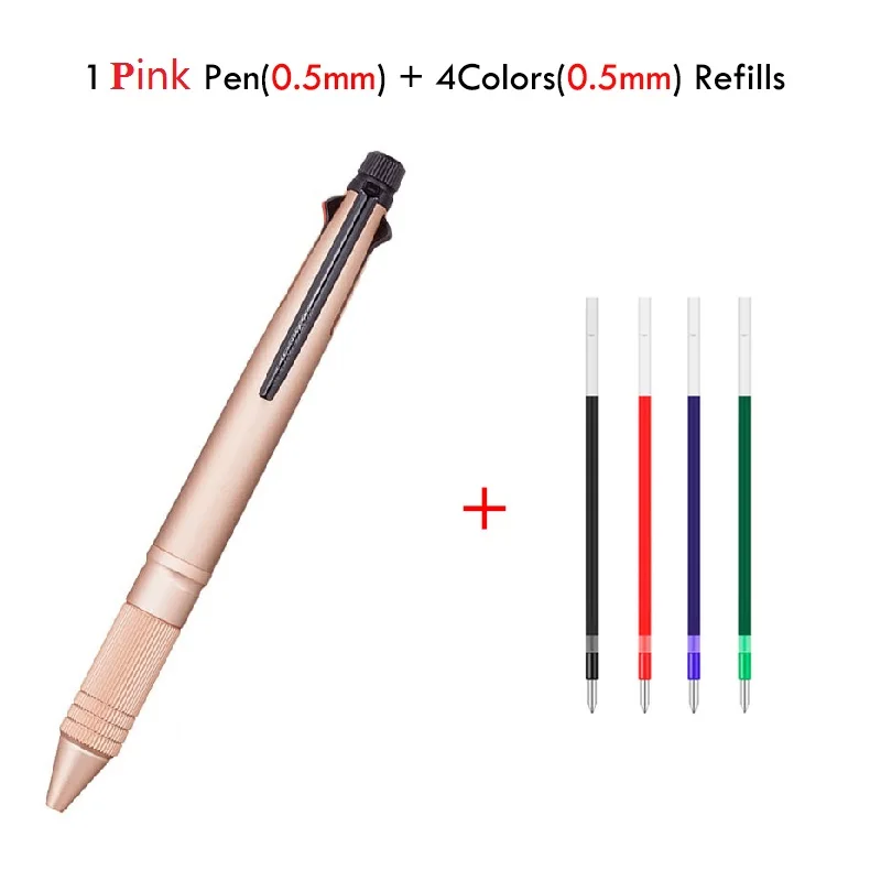 

Многофункциональная шариковая ручка Uni 5 в 1, канцелярские принадлежности, шариковая ручка 0,7 мм/0,5 мм механический карандаш из дуба, ручка для подписи премиум класса, подарок