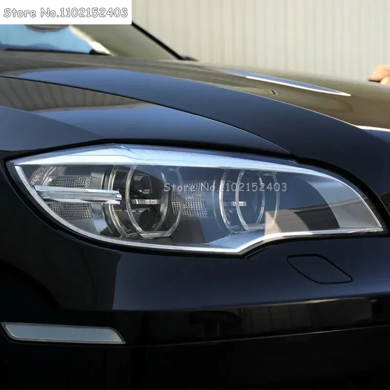Фото 2 шт. для BMW X6 M E71 2008-2014, оттенок автомобильных фар, черная защитная пленка, передняя фара, прозрачная наклейка из ТПУ, аксессуары №1