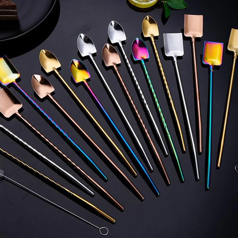 

4 шт., многоразовые ложки из нержавеющей стали, 8,9 дюйма