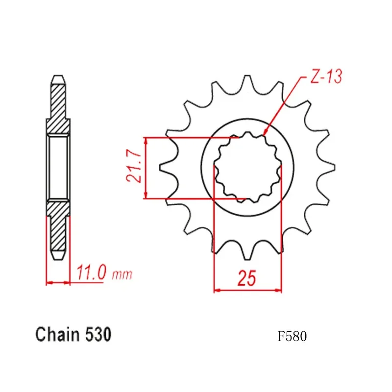 Передняя Звездочка мотоцикла 530 для Yamaha R6 R6s YZFR6 99-20 FZ6 FZS6 Fazer 04-09 YZF750 FZR1000 Genesis YZF 1000 R