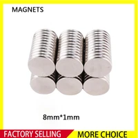 501000pcs 8x1mm thin neodymium strong magnets 8mm x 1mm permanent small round magnet 81mm powerful magnetic magnets