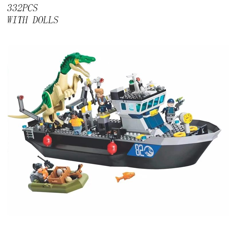 Купить 2022 мир Юрского периода, динозавр, тираннозавр, барионикс, транспортный корабль, убегает, строительный блок, кирпичи, игрушка для детей, подар... Цена 2022 мир Юрского периода, динозавр, тираннозавр, барионикс, транспортный корабль, убегает, строительный блок, кирпичи, игрушка для детей, подар...