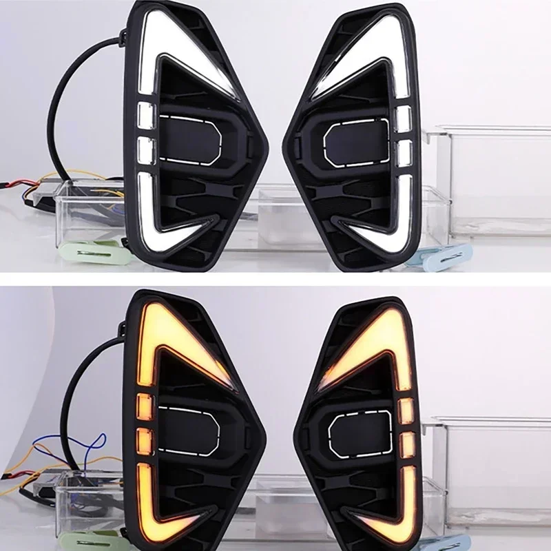 Автомобильная фонарь передний противотуманный двухцветные динамические