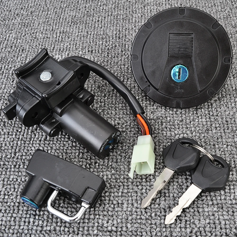 Крышка топливного газа переключатель зажигания замок сиденья для Kawasaki KLX125 KLX250