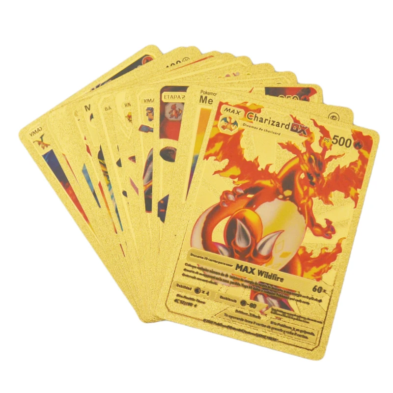 Набор металлических карт с испанским покемоном Vmax DX GX ультра Редкие карты TCG
