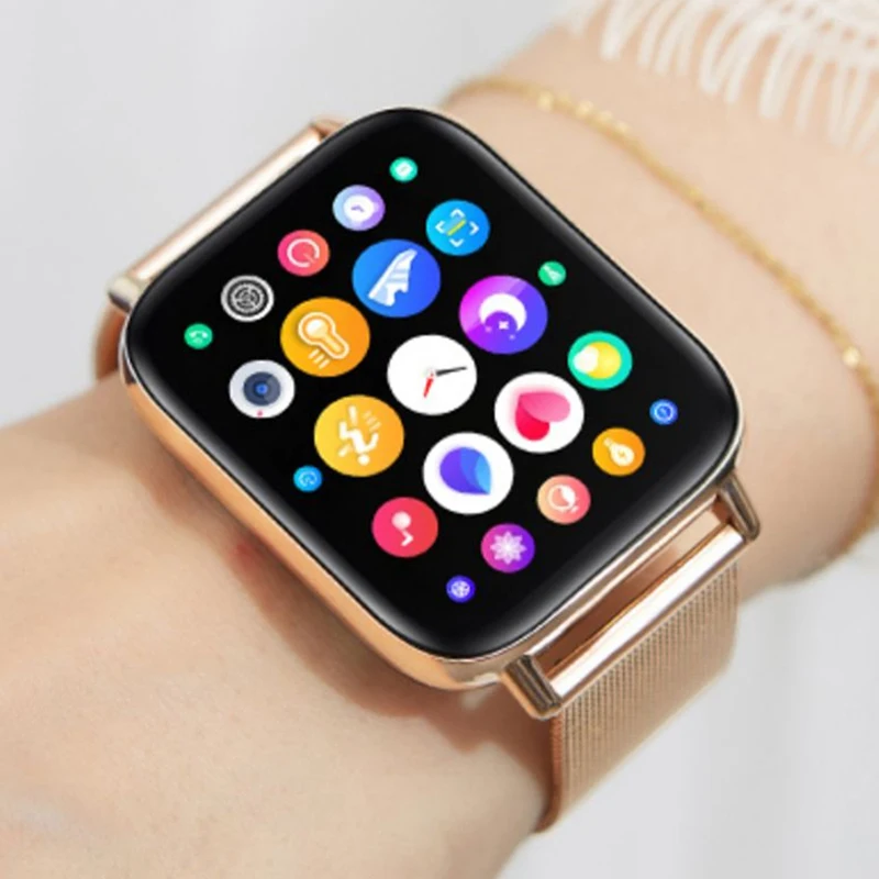 

For Xiaomi Huawei Android IOS Women Smartwatch Women Gold Bluetooth Android Smart Watch Women Android Answer Call