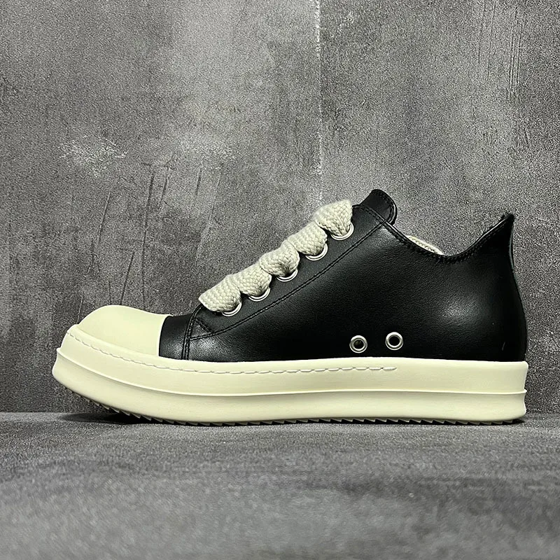 Кроссовки мужские/женские кожаные на шнуровке повседневные люксовые кеды