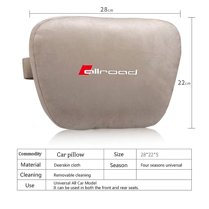 Подушка для подголовника автомобиля мягкая подушка поддержки шеи Audi A1 A3 A4 A5 A6 A7 A8