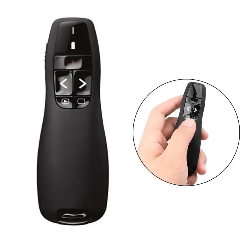 

R400 2.4Ghz USB Wireless Presenter Page Turning Pen With Red Light Spot PPT Remote Control For Powerpoint Presentation Teaching