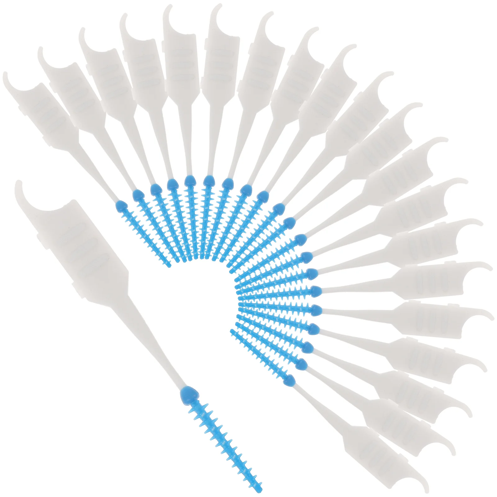 

200 Pcs Go Disposable Silicone Toothpicks Dental Floss Stick