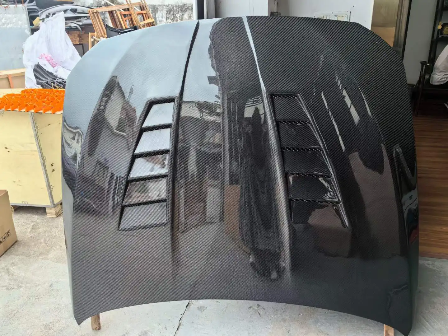 Капот двигателя из углеродного волокна в стиле HAMANN для BMW F10 5 серии обновление