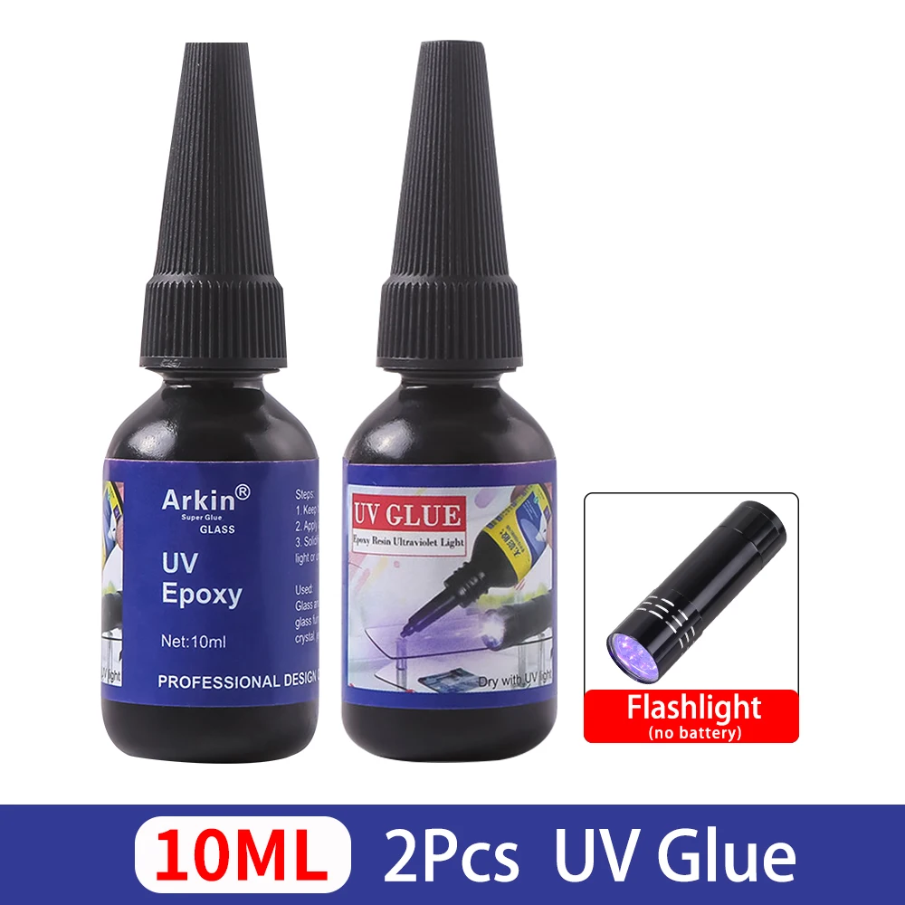 2 шт. УФ-клей для эпоксидной смолы