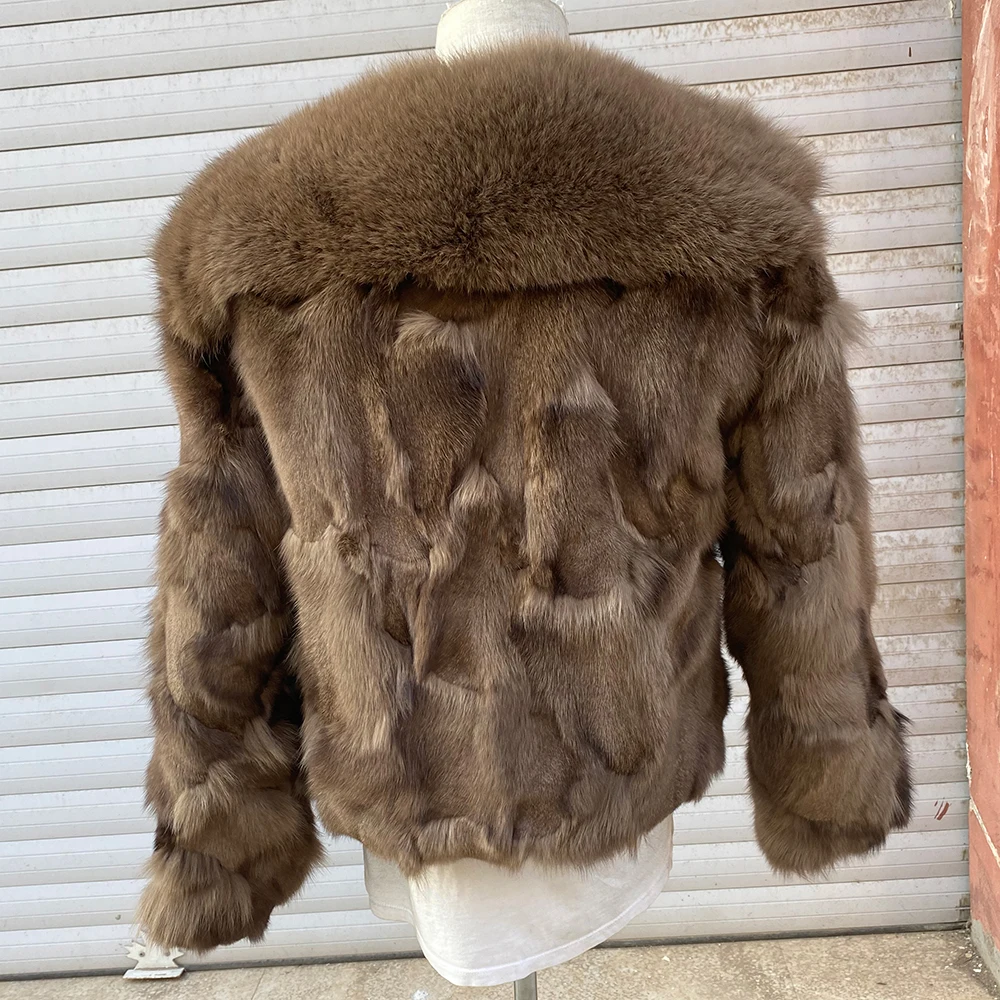 Fur Coat New Fox Fur Jacket  Women Winter Warm Nice
