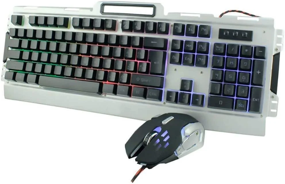 

Kit Gamer Profissionl e Mouse BK-G3000 com Iluminação LED Acabamento em Metal Usb 2.0 Preto teclado mecânico gamer