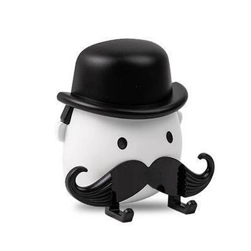 

Пластиковый держатель для бритвы в форме усов, настенный держатель для ванной комнаты на присоске, креативный держатель для хранения без от...