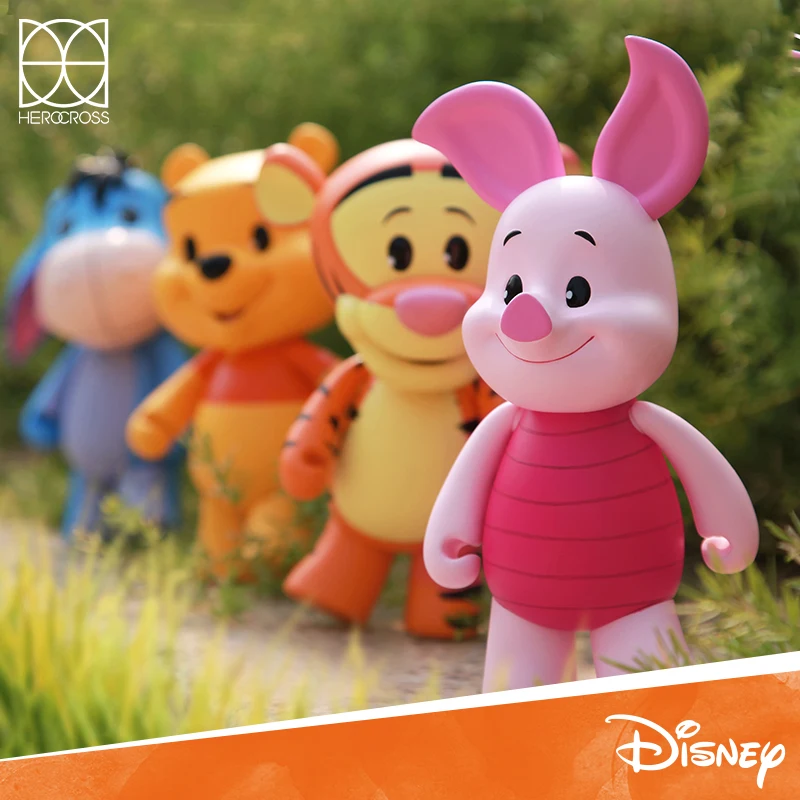 Genuine Disney kawaii Winnie the Pooh Tiger Piglet toys ornament Figure Dolls Kids Birthday Gift