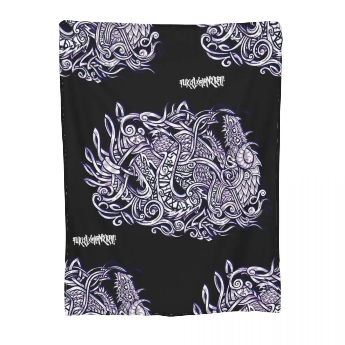 Jormungander змея мидгара бездневое ультрамягкое Флисовое одеяло