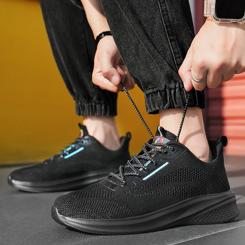Lightweight Men Running Shoes Comfortable Breathable Outdoor Sneaker Casual Antiskid Wear-resistant Shoes Jogging Sport Leisure