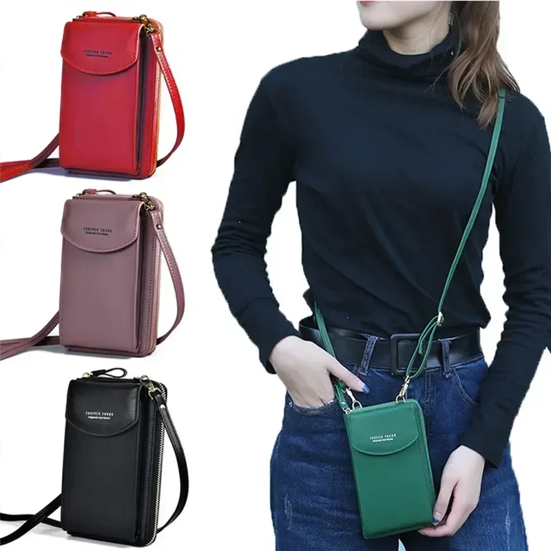 

Женская сумка-кошелек через плечо из ПУ кожи, с отделением для карт