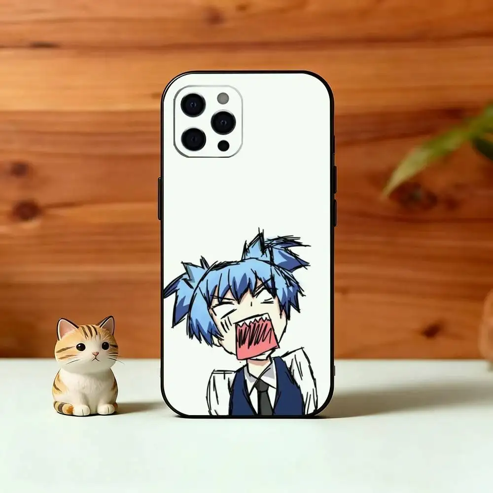 Фото Чехол для телефона Assassination Classroom Nagisa для iPhone 17, 16, 15, 14, 13, 12, 11 Plus, Pro Max и других моделей, мягкий черный чехол №3