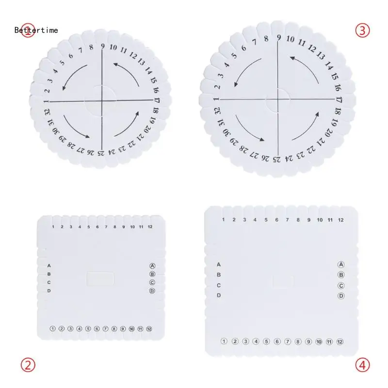 

B36D Handmade Weaving Disc Braiding Disk Bracelet Knitting Tool Braiding Plate