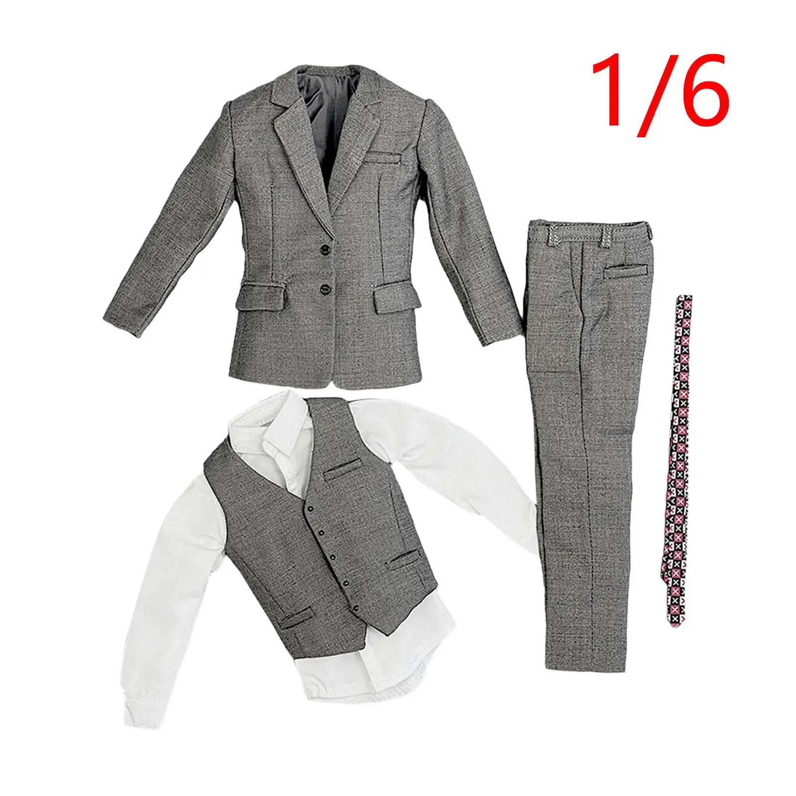 Мужской костюм в масштабе 1:6 одежда для 12-дюймовой мужской куклы аксессуар
